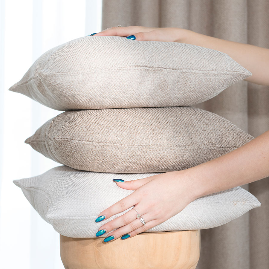 Poszewka MOLLY dekoracyjna 40x40cm kol ciepły beżowy - obrazek 3