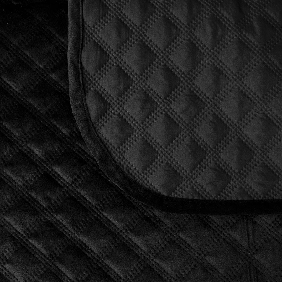 Narzuta VELVI dekoracyjna 170x210cm kol czarny - obrazek 3