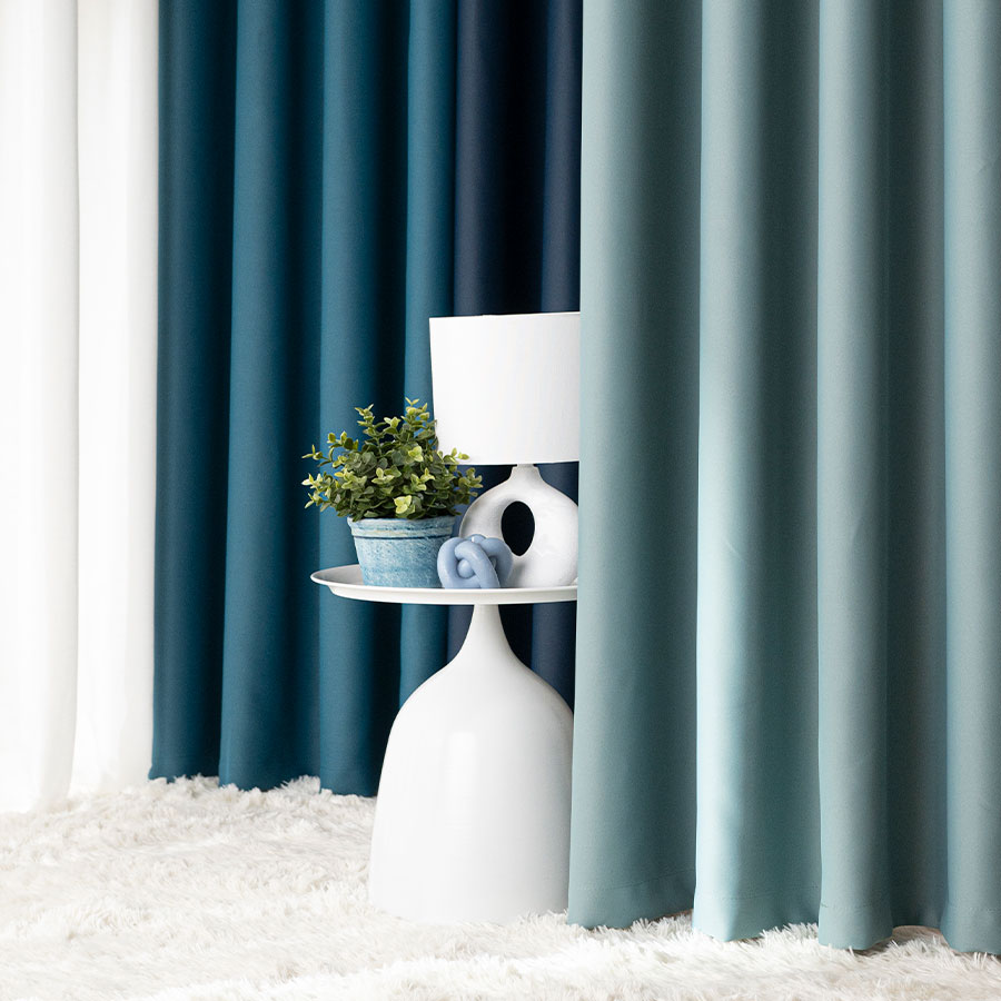 Dona zasłona gotowa na przelotkach 140cmx250cm szałwiowy zielony - obrazek 2