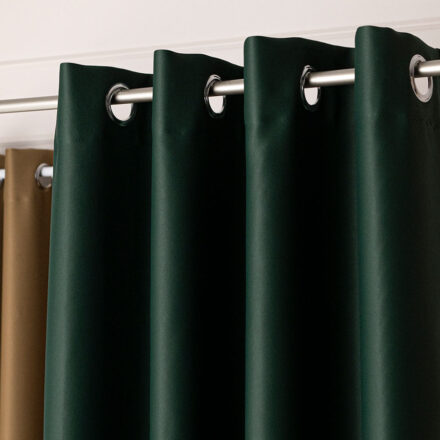 Dona zasłona gotowa na przelotkach 140cmx250cm zielony butelkowy
