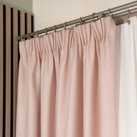 Molly zasłona gotowa na taśmie 140cmx250cm pudrowy róż