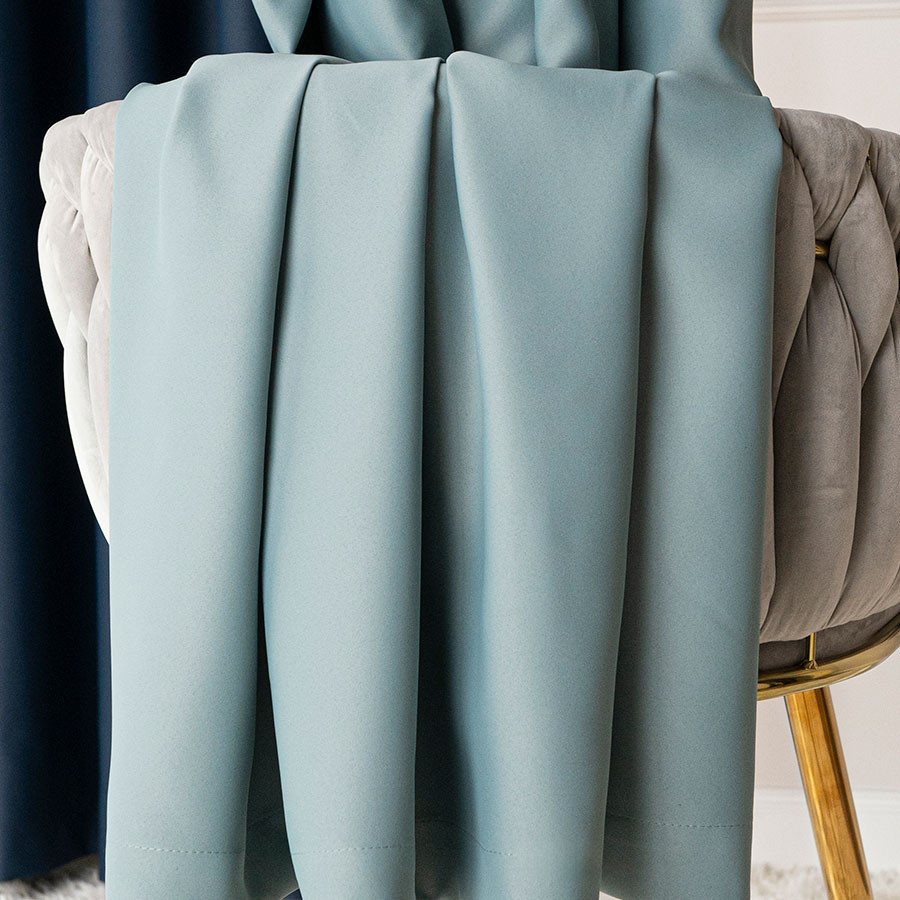 Dona zasłona gotowa na przelotkach 140cmx250cm szałwiowy zielony - obrazek 3