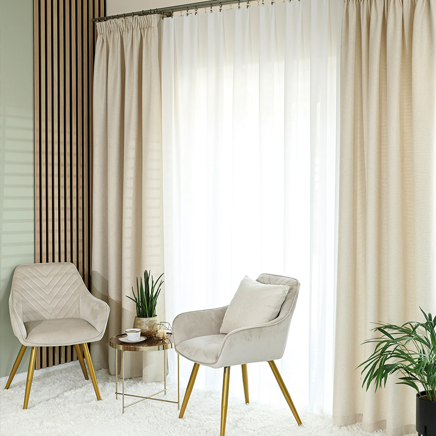 Molly zasłona gotowa na taśmie 140cmx250cm kremowy - obrazek 5