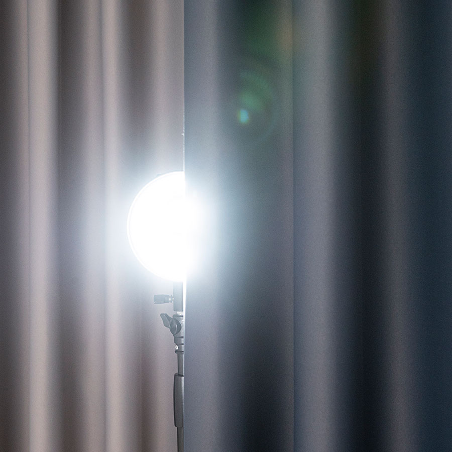 Dona zasłona gotowa na przelotkach 140cmx250cm ciemny szary - obrazek 5