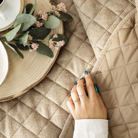 Narzuta MOLLY dekoracyjna 220x240cm kol kawowy