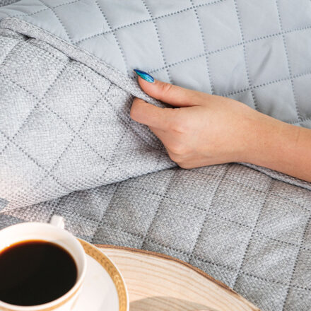 Narzuta MOLLY dekoracyjna 170x210cm kol jasny szary