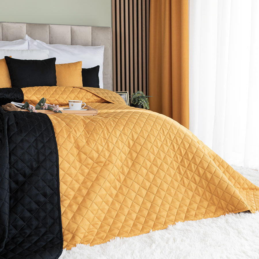 Narzuta JODEŁKA dekoracyjna 220x240cm kol musztardowy - obrazek 2