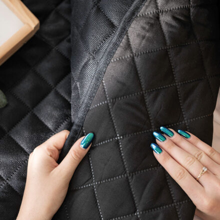 Narzuta JODEŁKA dekoracyjna 170x210cm kol czarny