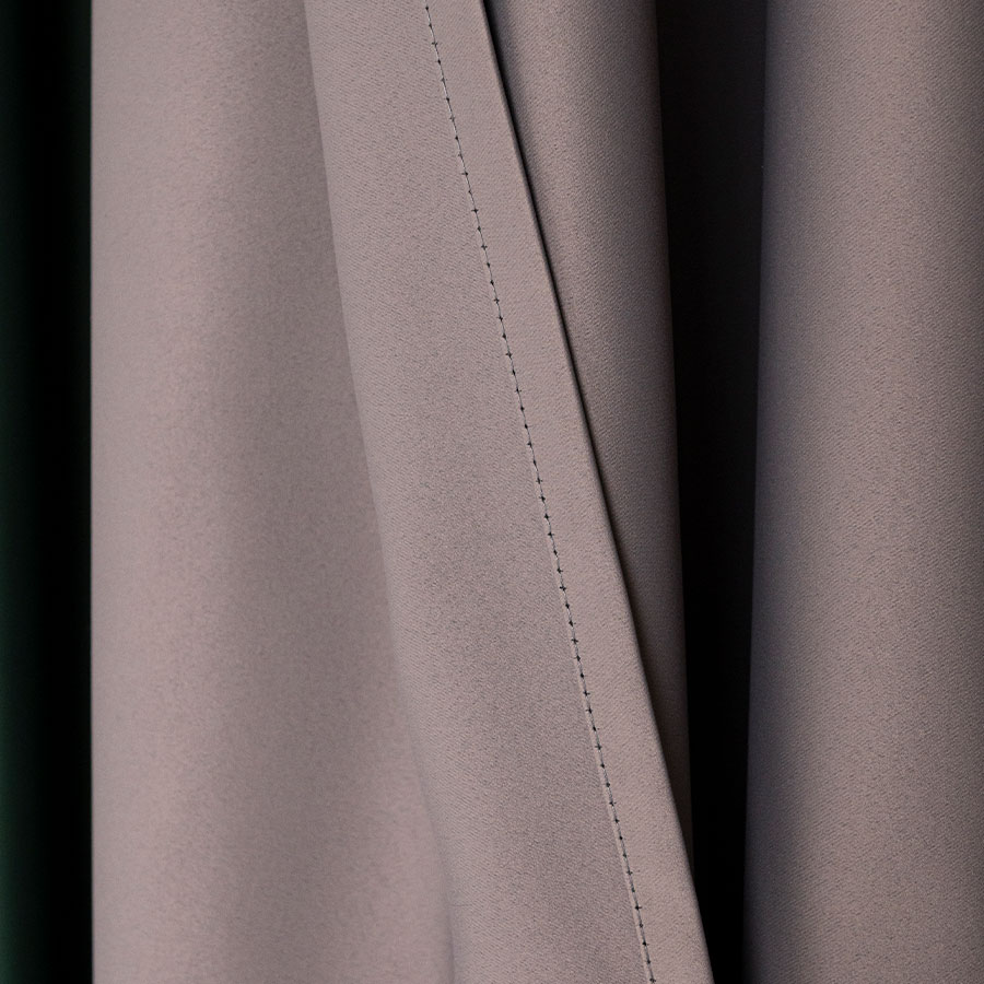 Dona zasłona gotowa na przelotkach 140cmx250cm ciepły ciemny szary - obrazek 5