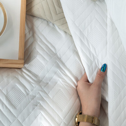 Narzuta AVILA dekoracyjna 170x210cm kol biały