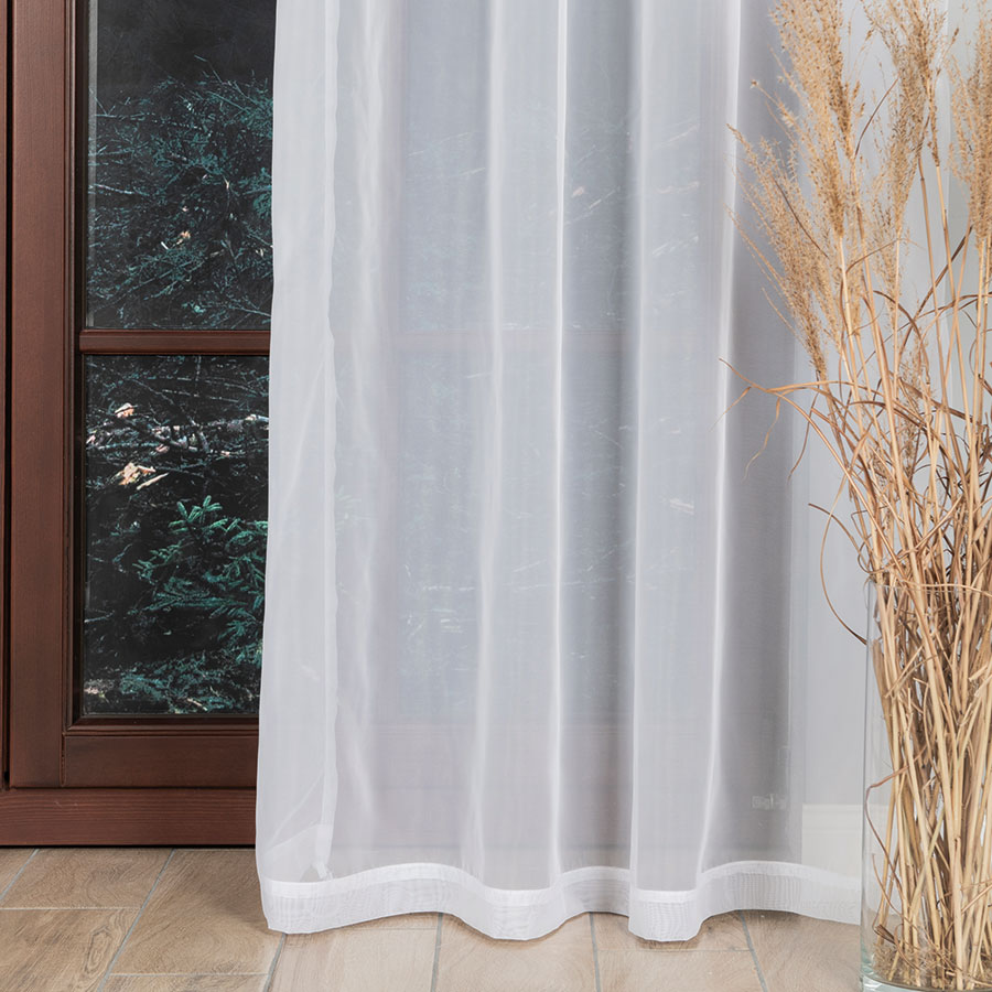 Woalowa firana gotowa na taśmie 140x230 - obrazek 2