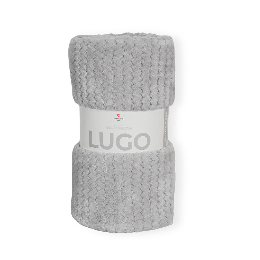 Koc LUGO dekoracyjny 160x200cm kol szary - obrazek 4