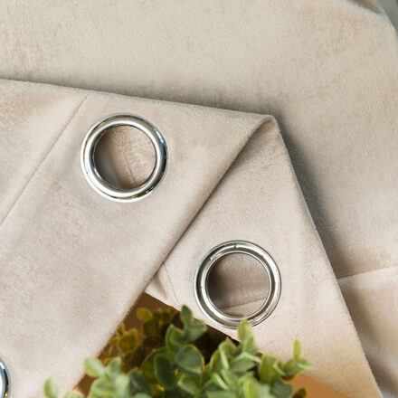 Eleonora zasłona gotowa na przelotkach 140x250cm ciemny krem