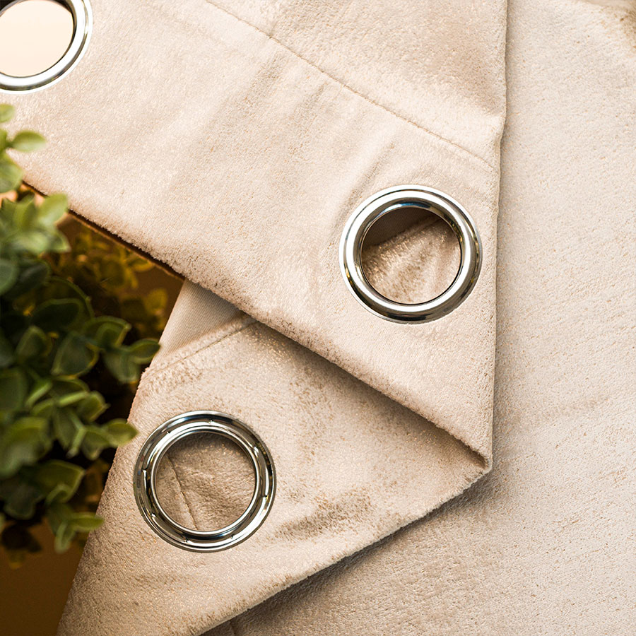 Eleonora zasłona gotowa na przelotkach 140x250cm jasny beż