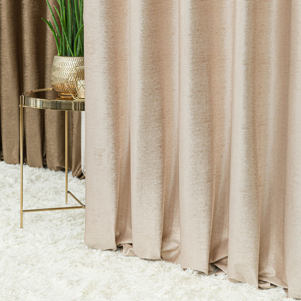 Eleonora zasłona gotowa na przelotkach 140x250cm jasny beż - obrazek 3