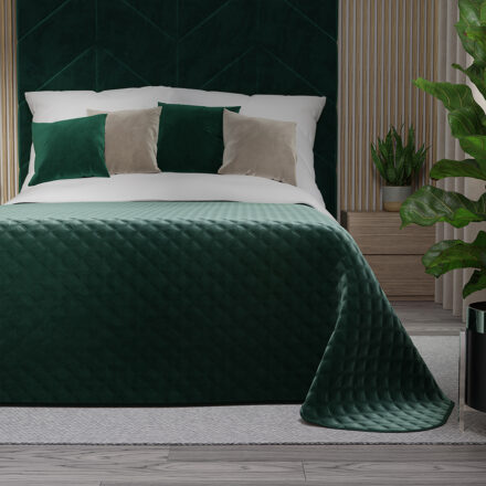 Narzuta VELVI dekoracyjna 170x210cm kol szmaragdowy zielony