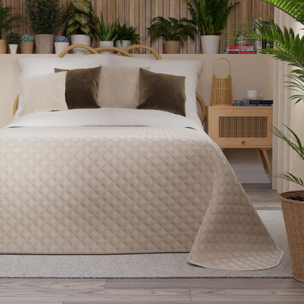 Narzuta VELVI dekoracyjna 170x210cm kol kremowy