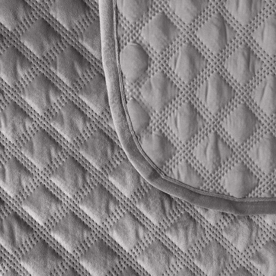 Narzuta VELVI dekoracyjna 220x240cm kol jasny szary - obrazek 3