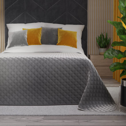 Narzuta VELVI dekoracyjna 170x210cm kol chłodny szary