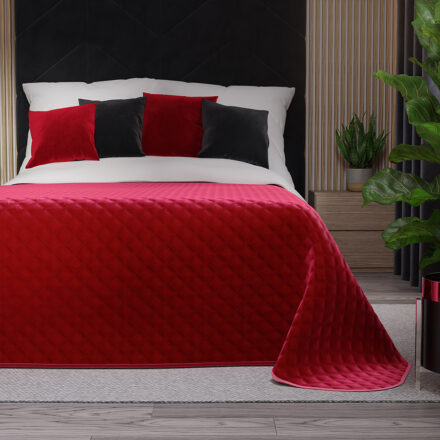 Narzuta VELVI dekoracyjna 170x210cm kol czerwony
