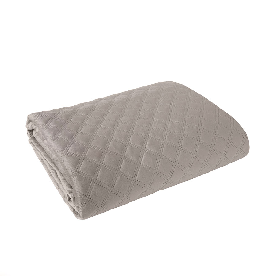 Narzuta VELVI dekoracyjna 220x240cm kol szaro-beżowy - obrazek 4