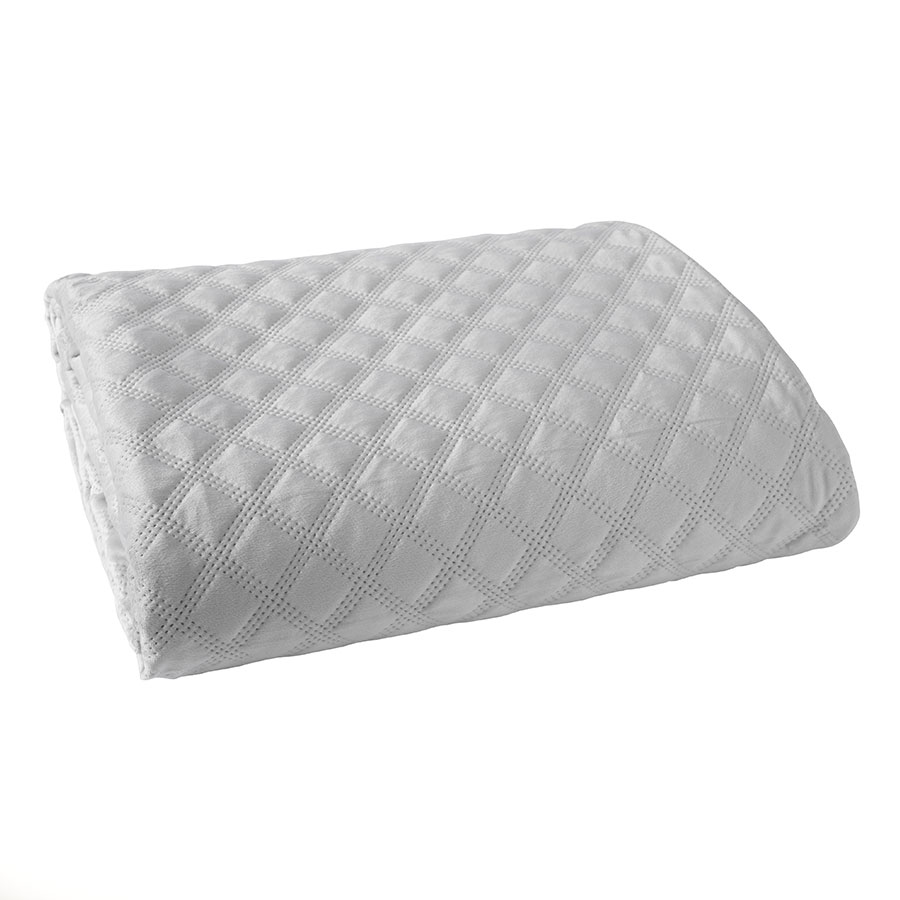 Narzuta VELVI dekoracyjna 220x240cm kol pastelowy szary - obrazek 4