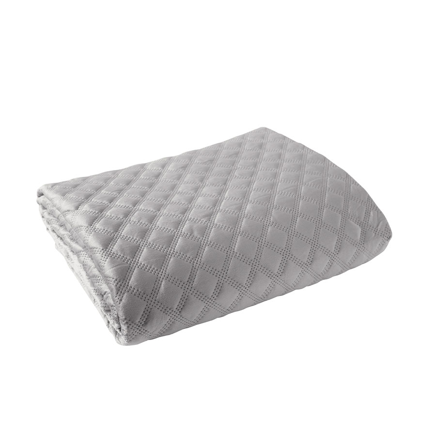 Narzuta VELVI dekoracyjna 220x240cm kol jasny szary - obrazek 4