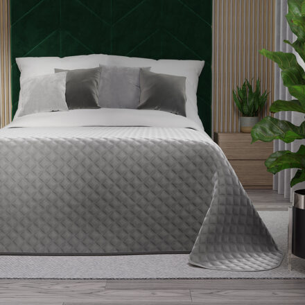 Narzuta VELVI dekoracyjna 170x210cm kol jasny szary