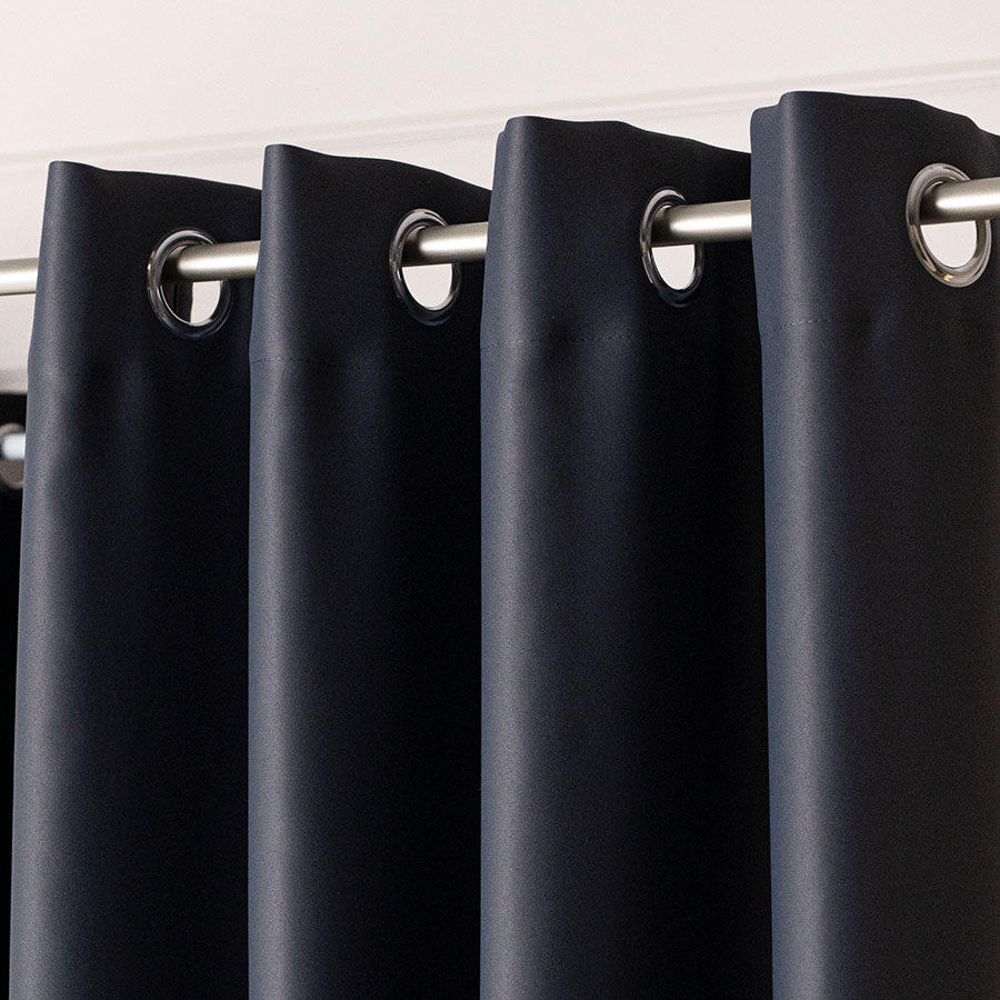 Dona zasłona gotowa na przelotkach 140cmx250cm ciemny szary