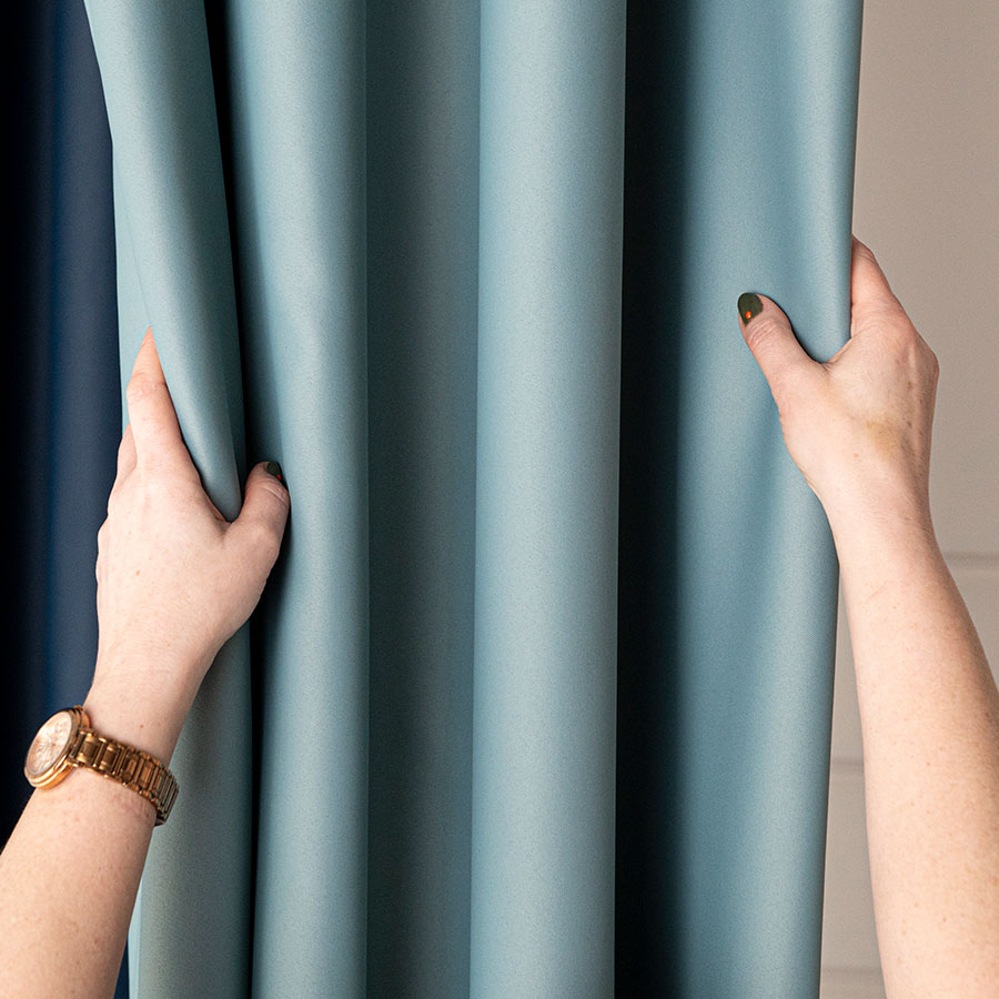 Dona zasłona gotowa na przelotkach 140cmx250cm szałwiowy zielony - obrazek 6