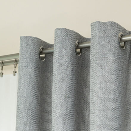 Molly zasłona gotowa na przelotkach 140cmx250cm jasny szary