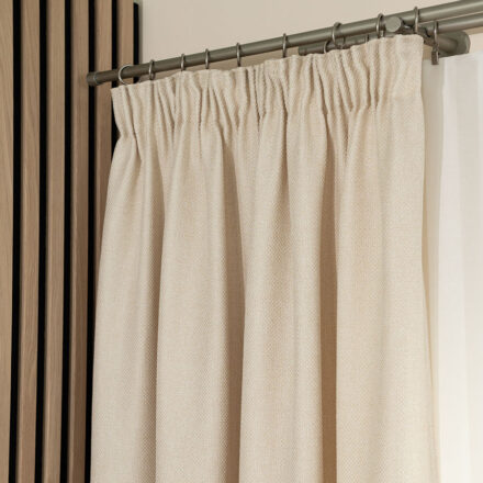 Molly zasłona gotowa na taśmie 140cmx250cm kremowy