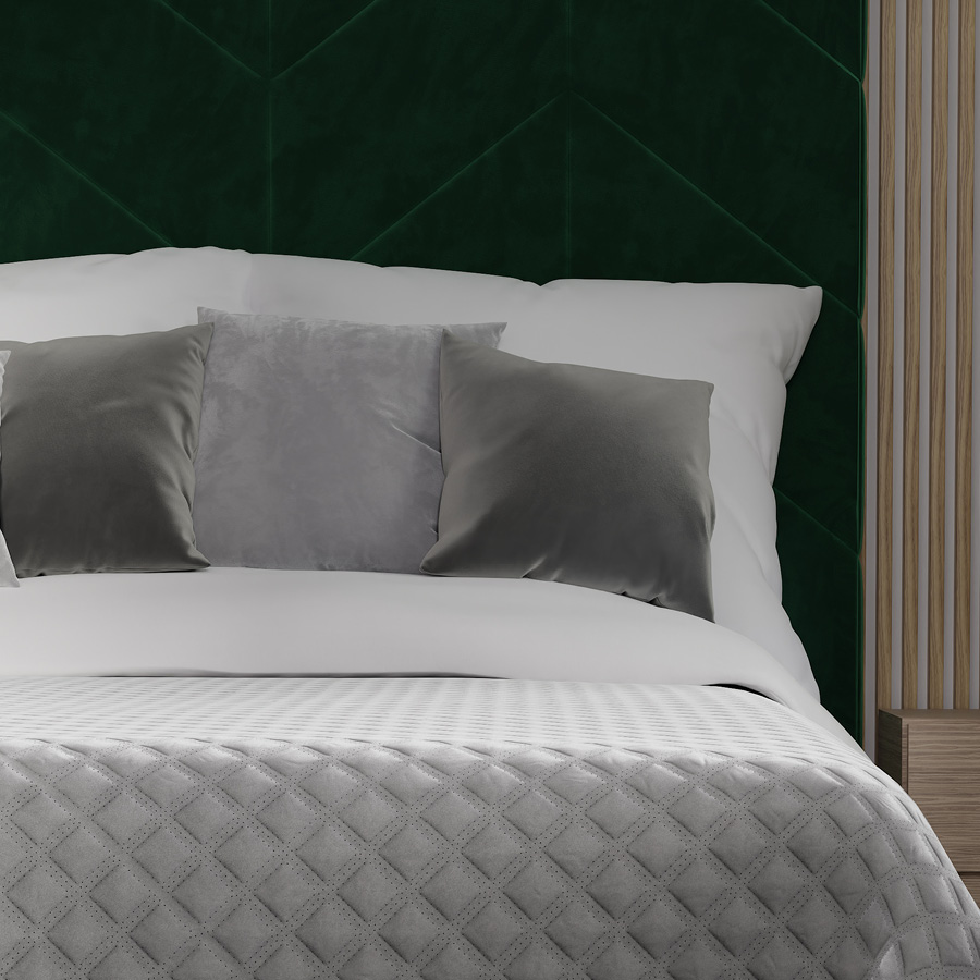 Poszewka VELVI dekoracyjna 40x40cm kol jasny szary - obrazek 3