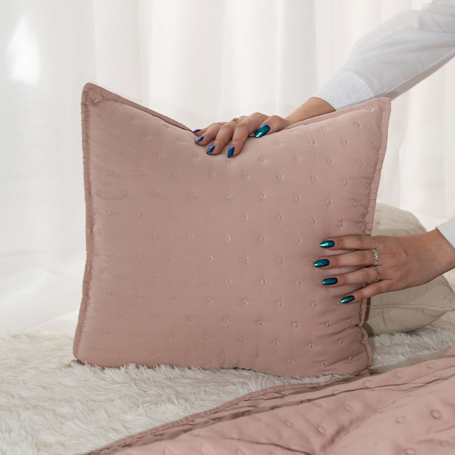 Poszewka NULES dekoracyjna 70x80cm kol różowy - obrazek 2