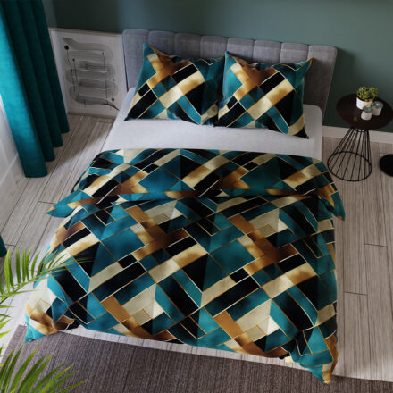 Komplet pościeli RUBIK z bawełny satynowej 160x200cm