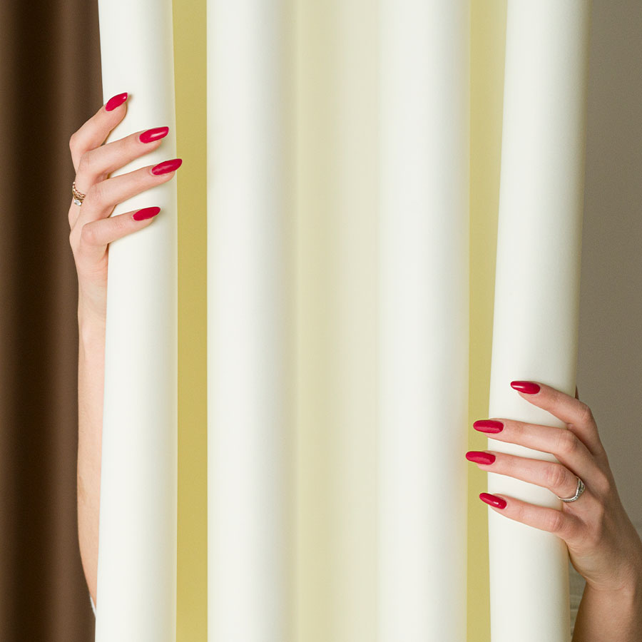 Dona zasłona gotowa na przelotkach 140cmx250cm ecru - obrazek 2