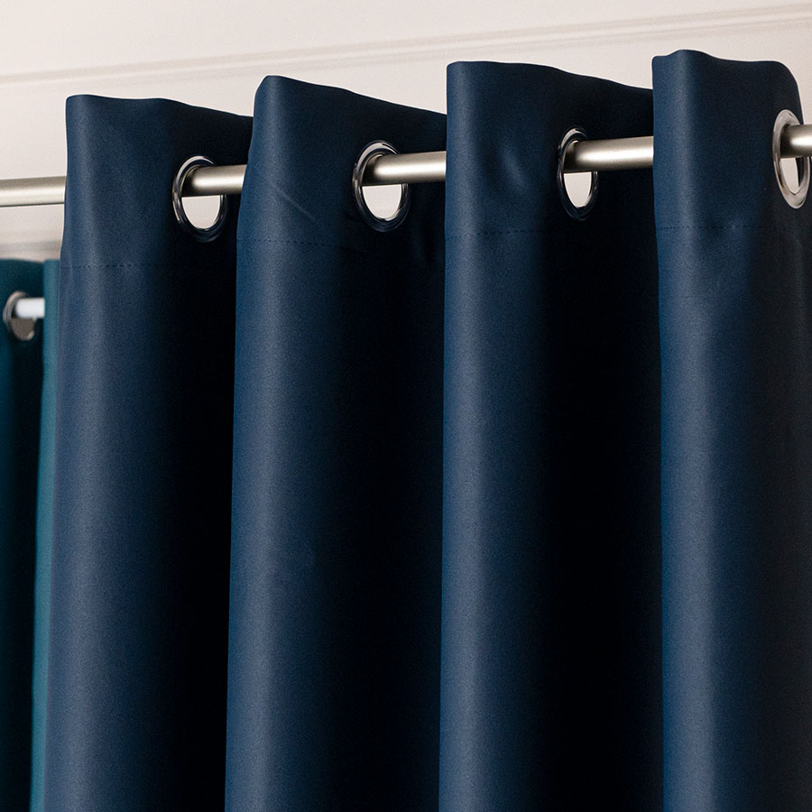 Dona zasłona gotowa na przelotkach 140cmx250cm granatowy