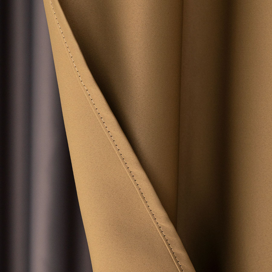 Dona zasłona gotowa na przelotkach 140cmx250cm khaki - obrazek 3