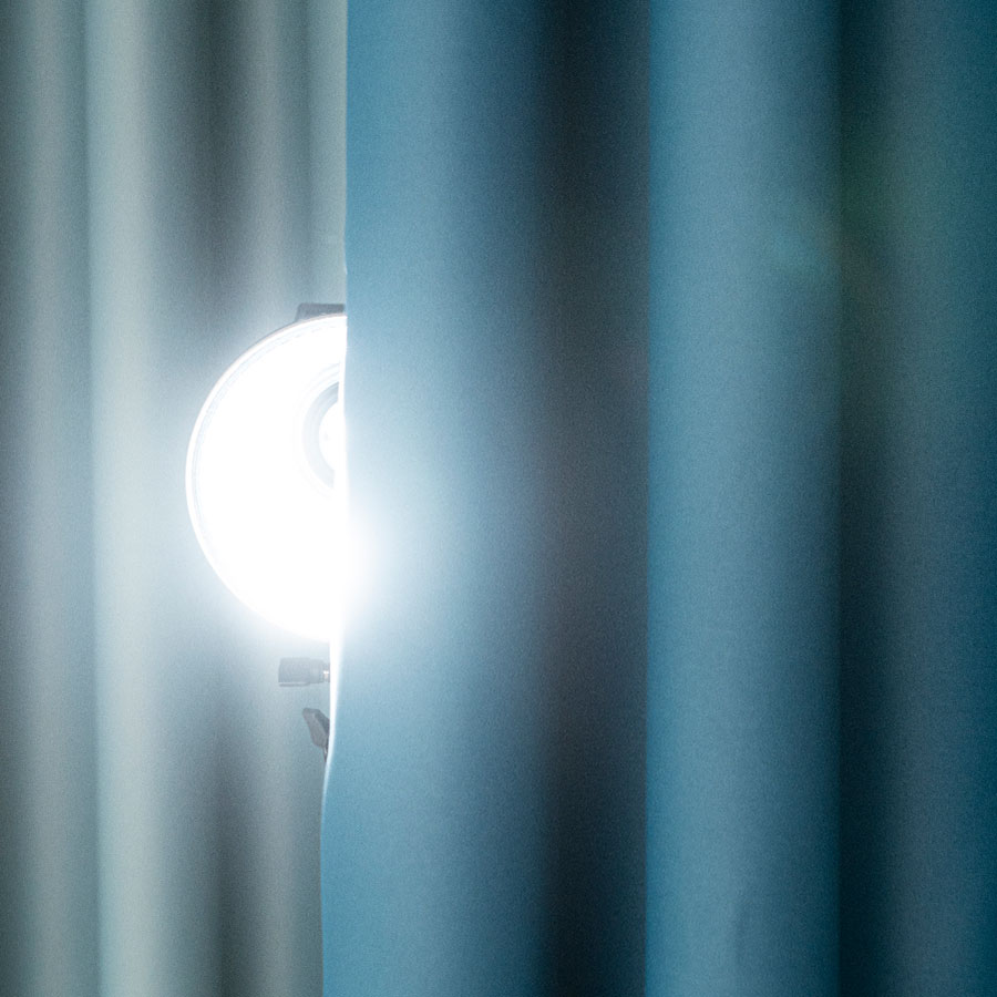 Dona zasłona gotowa na przelotkach 140cmx250cm petrol - obrazek 3