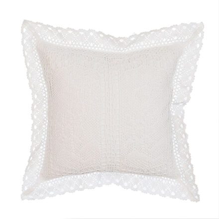 Poszewka INESS ażurowa 40x40cm kol biały