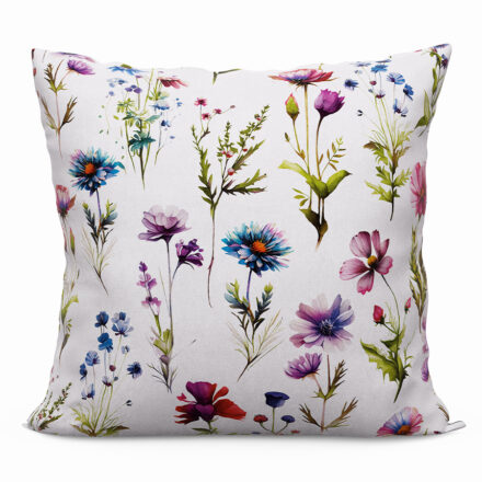 Poszewka KWIATY POLNE dekoracyjna 45x45cm