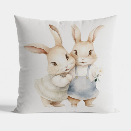 Poszewka KRÓLICZKI dekoracyjna 40x40cm
