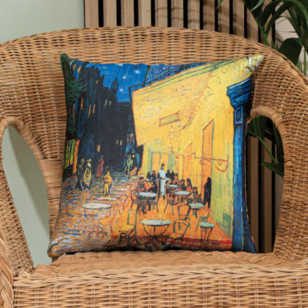 Poszewka TARAS KAWIARNI W NOCY dekoracyjna 40x40cm