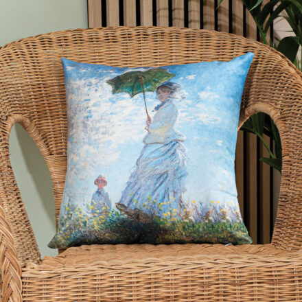 Poszewka KOBIETA Z PARASOLEM dekoracyjna 40x40cm