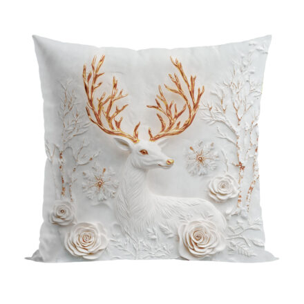 Poszewka JELONEK z efektem 3D dekoracyjna 40x40cm