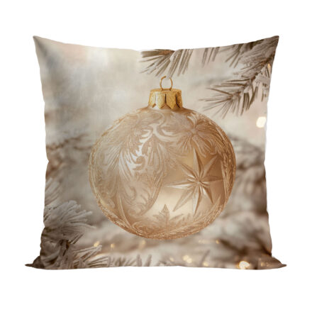 Poszewka ZŁOTA BOMBKA dekoracyjna 40x40cm