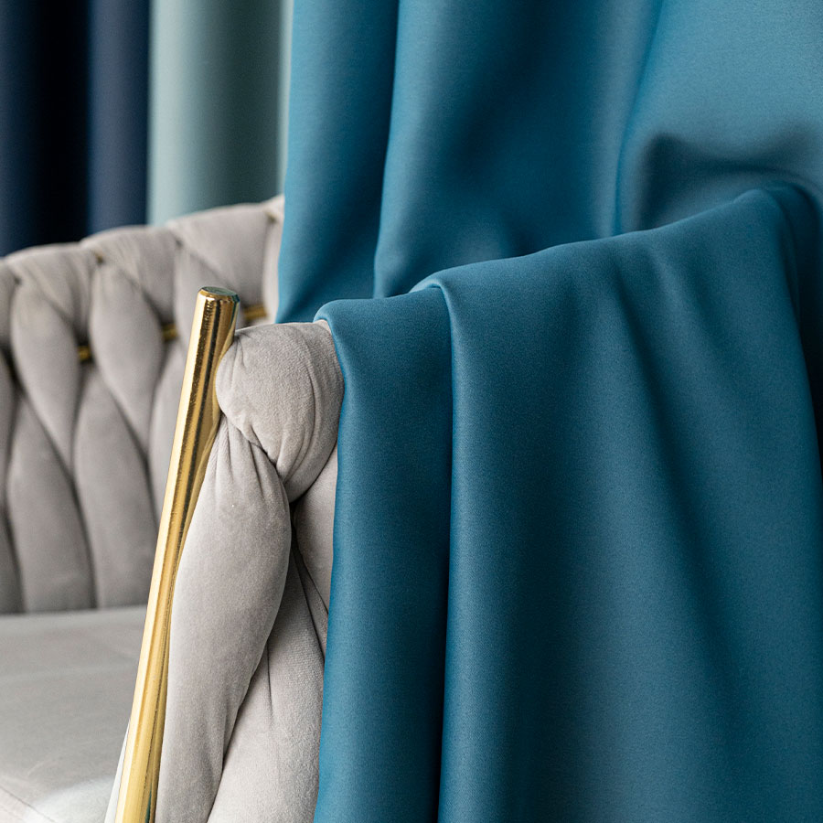 Dona zasłona gotowa na przelotkach 140cmx250cm petrol - obrazek 5