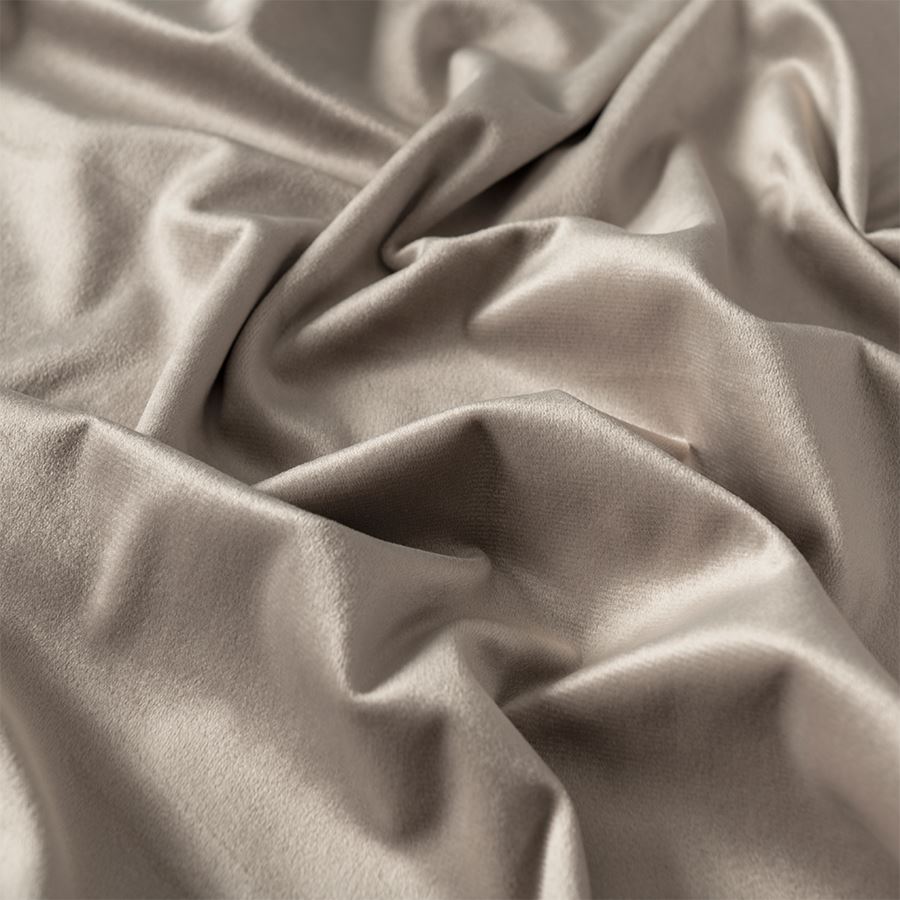 Velvi zasłona gotowa na przelotkach 140cmx160cm szaro-beżowy - obrazek 2