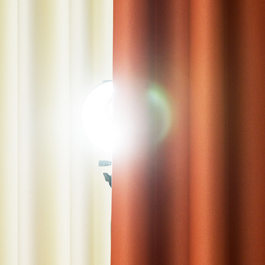 Dona zasłona gotowa na przelotkach 140cmx250cm ciemny pomarańczowy - obrazek 6