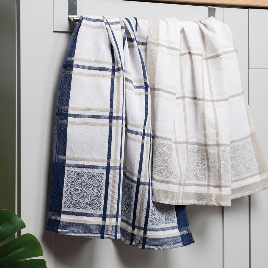 Ścierka MAJOLICA kuchenna 50×70 cm kol granatowy - obrazek 3